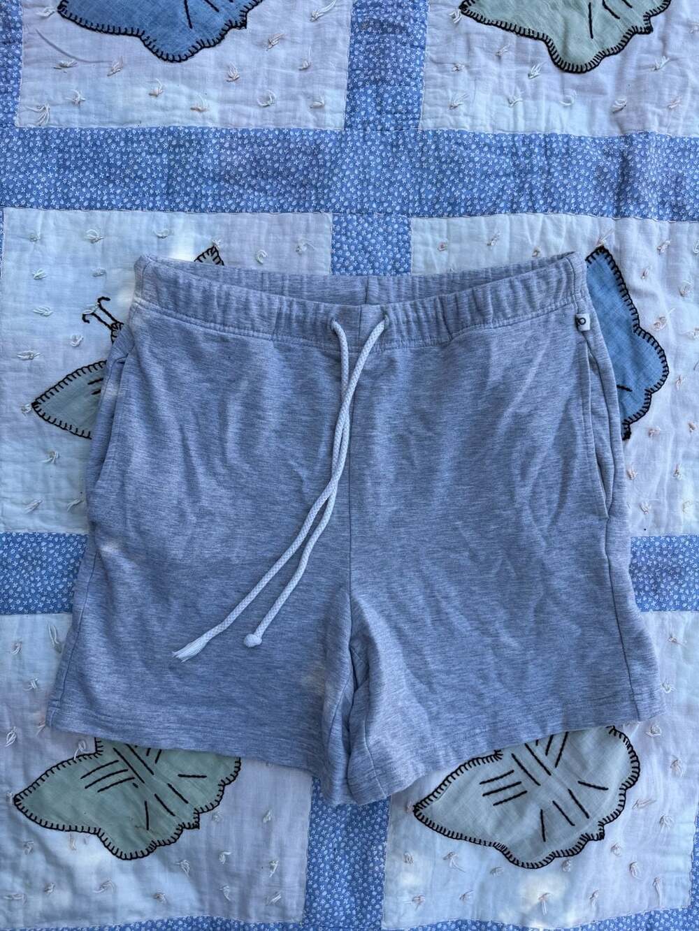 Lou & Grey Soft Heather Grey Drawstring Sweatshorts